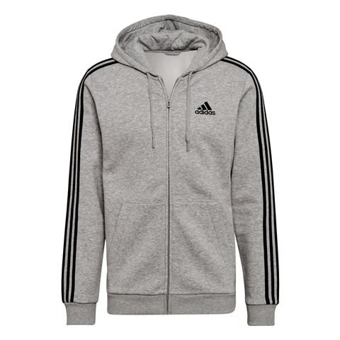 Adidas Ess 3 Stripes Fleece Full Zip Hoodie HB0041