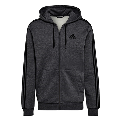Adidas Ess 3 Stripes Fleece Full Zip Hoodie HB0042