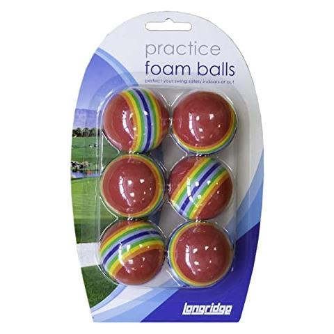 Longridge Foam Ball Multi Coloured 6 Pack