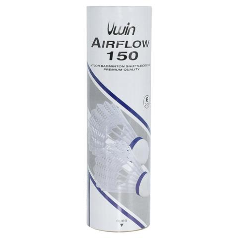 Unwin Airflow 150 Badminton Shuttles White (Tube Of 6)