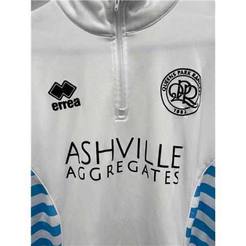 Queens Park Rangers 1/4 Zip Jacket (White/Aqua)