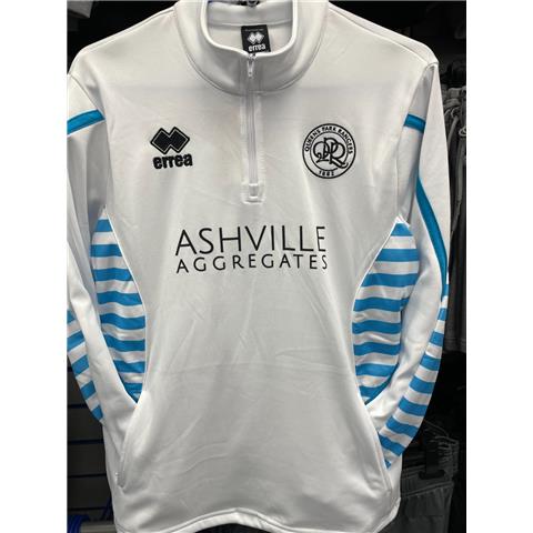 Queens Park Rangers White/Aqua 1/4 Zip Jacket