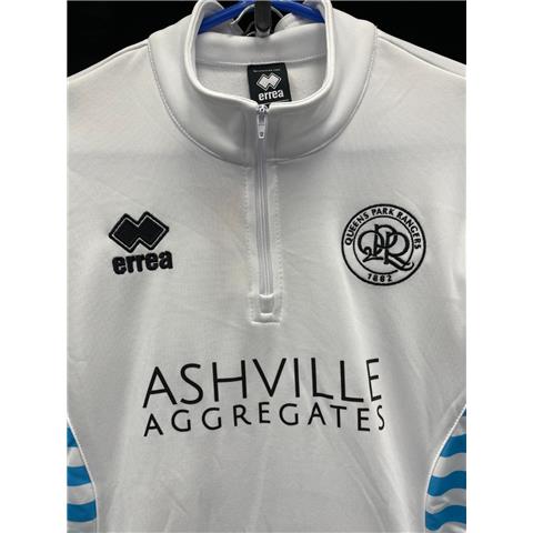 Queens Park Rangers White/Aqua 1/4 Zip Jacket