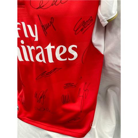 Arsenal Home Multi Signed Shirt 2015/16 - Stock Z100