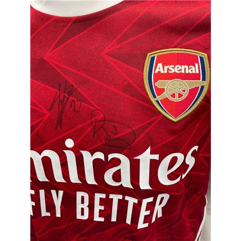 Arsenal Home Multi Signed Shirt 2020/21 - Stock Z101