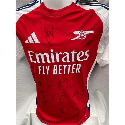 Arsenal Home Multi Signed Shirt 2024/25 - Stock Z102