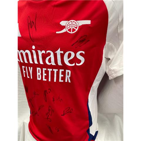 Arsenal Home Multi Signed Shirt 2024/25 - Stock Z102