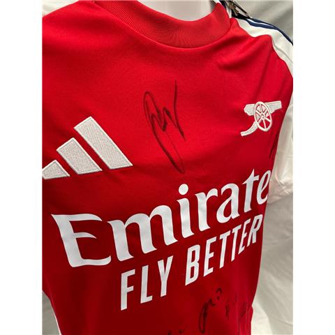 Arsenal Home Multi Signed Shirt 2024/25 - Stock Z102