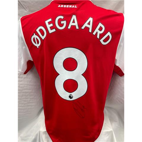 Arsenal Home Shirt Signed By Martin Odegaard 2022/23 - Stock 2022/23 Z104