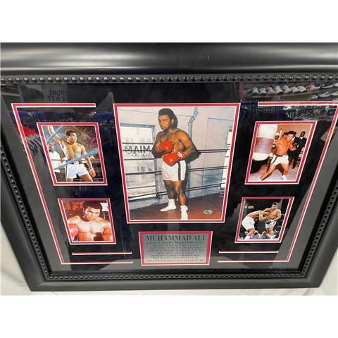 Muhammad Ali Framed Hand Signed Montage - Stock Z110