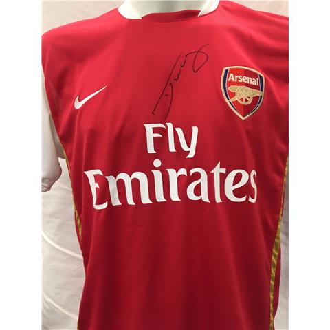 Arsenal Home Shirt 2006/08 Signed By Theo Walcott - Stock TW1