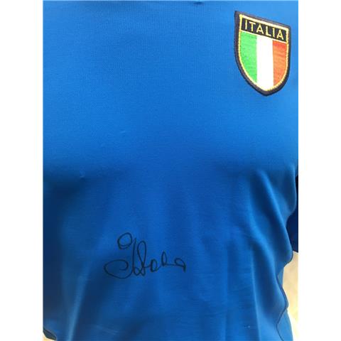 Italy Legend Gianfranco Zola Signed Shirt - Stock IGZ