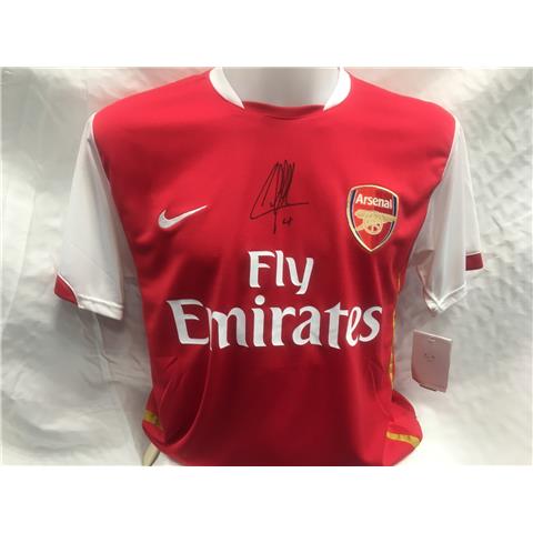 Arsenal Home Signed Shirt By Cesc Fabregas - Stock CF/2