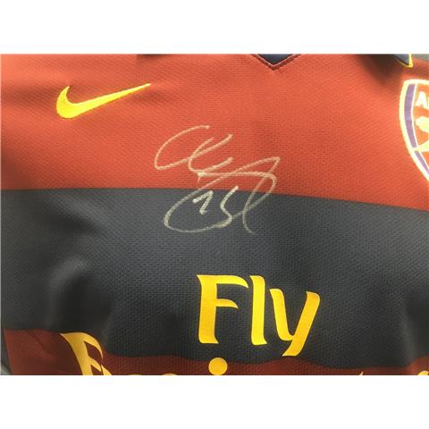Arsenal Away Signed Shirt By Adebayor- Stock ADE/1
