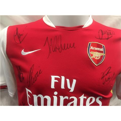 Arsenal Home Multi-Signed Shirt 2007/08 -Stock A/16