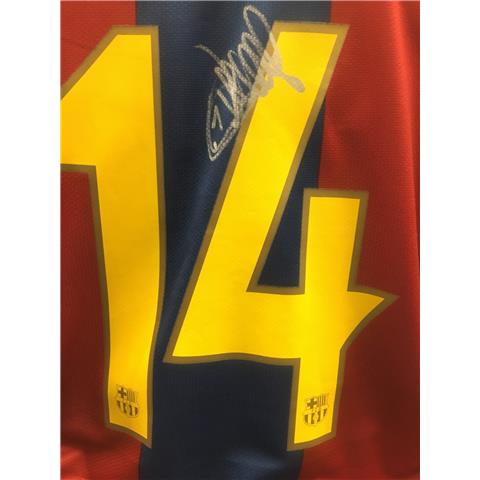 Barcelona Home Shirt Signed By Thierry Henry - Stock TH/3