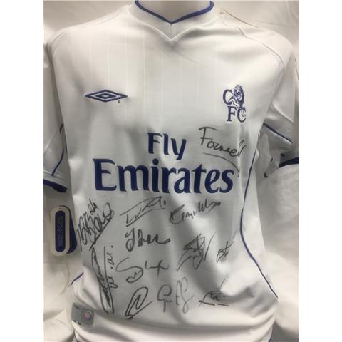 Chelsea Away Multi-Signed Shirt 2002/03 - 12 Signatures - Stock 163