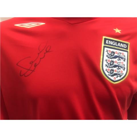 England Away Shirt Signed By Frank Lampard 2006/08 - Stock FL/1