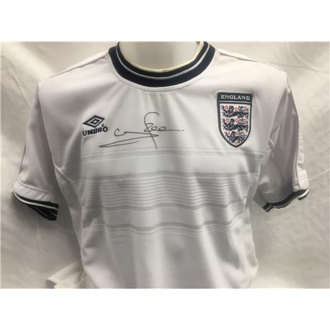 England Home Shirt Signed By Stuart Pearce Euro 2000 - Stock 61