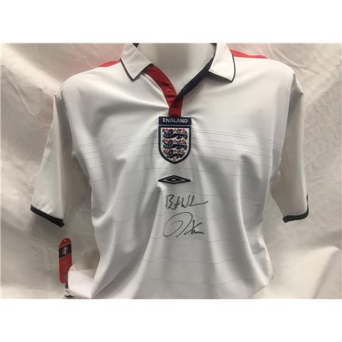 England Home Shirt 2003/04 Signed By Kerry Dixon - Stock KD/1