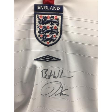 England Home Shirt 2003/04 Signed By Kerry Dixon - Stock KD/1