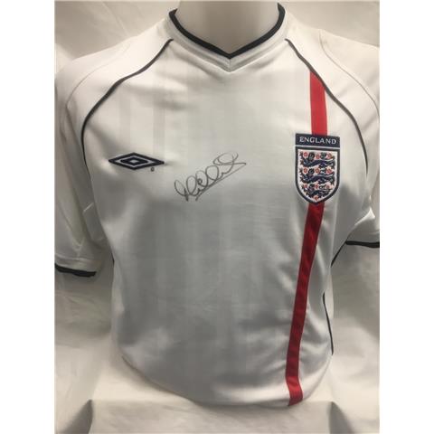 England Home Shirt 2003 Signed by Michael Owen - Stock M0/1