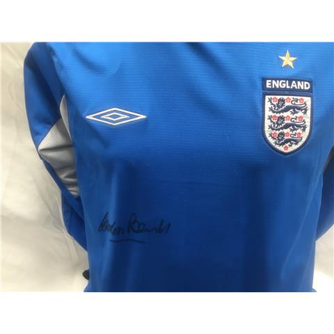 England Goalkeeper Shirt Signed By Gordon Banks 2004/05 - Stock GB/1