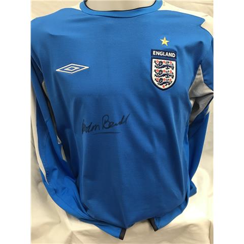 England Goalkeeper Shirt Signed By Gordon Banks 2004/05 - Stock GB/5