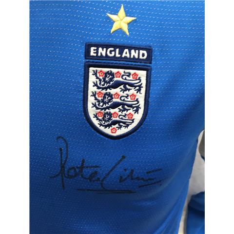 England Goalkeeper Shirt Signed By Peter Shilton 2004/05  - Stock PS/1