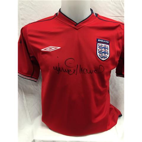 England  Away Shirt Signed By Jimmy Greaves 2002/03 - Stock JG/3