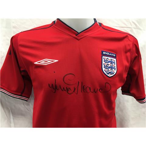 England  Away Shirt Signed By Jimmy Greaves 2002/03 - Stock JG/2