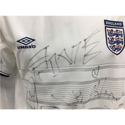 England Home Euro 2000 Shirt Signed By Pop Group Five (5ive) - Stock 92