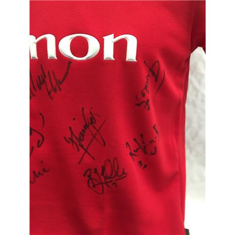Fulham Away Multi-Signed Shirt 2000/01 - Stock 86