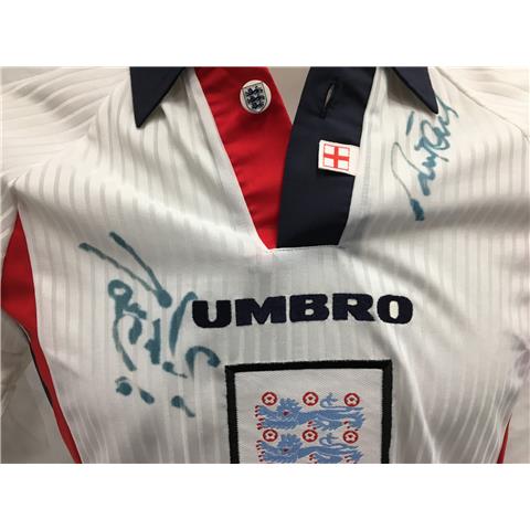 England Home Multi-Signed Shirt (The Liverpool Stars) - 3 Signatures - Stock 54