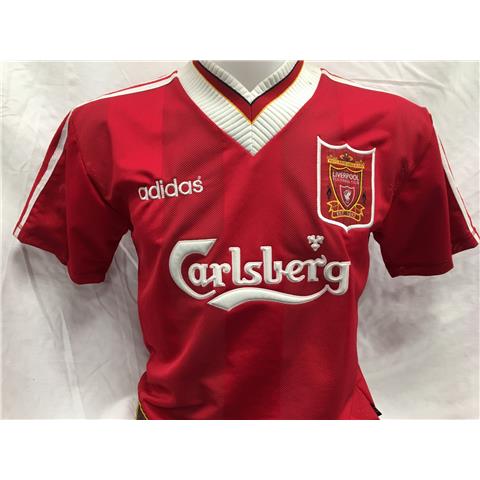 Liverpool Home Multi-Signed Shirt 1995/96 - 10 Signatures- Stock 96