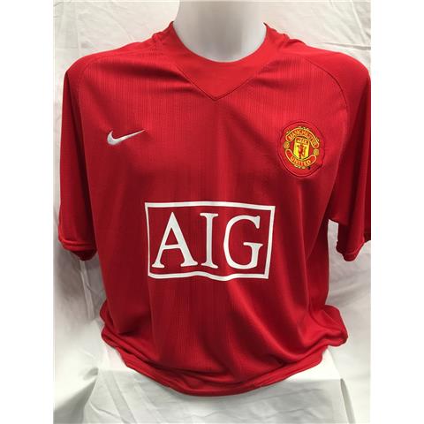 Manchester United Shirt Signed By Carlos Tevez -2007/09 - Stock CT/2