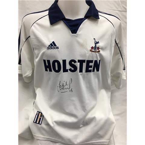 Spurs Home Shirt Signed By Jamie Redknapp - Stock 79