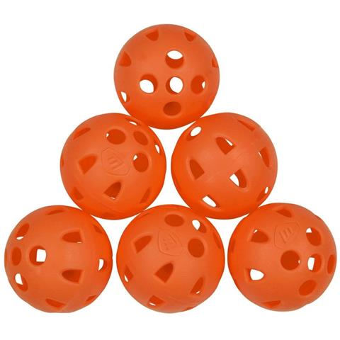 Masters Airflow Practice Balls Orange (Pack Of 6)