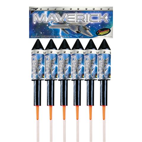 Standard Maverick Flash Rockets (Pack Of 6)