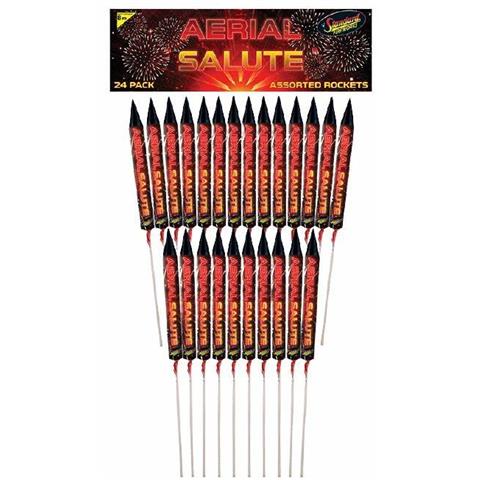 Standard Aerial Salute Rockets (Pack Of 24)