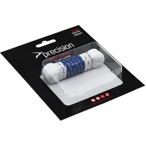 Precision Flat Laces White (Single Pair)