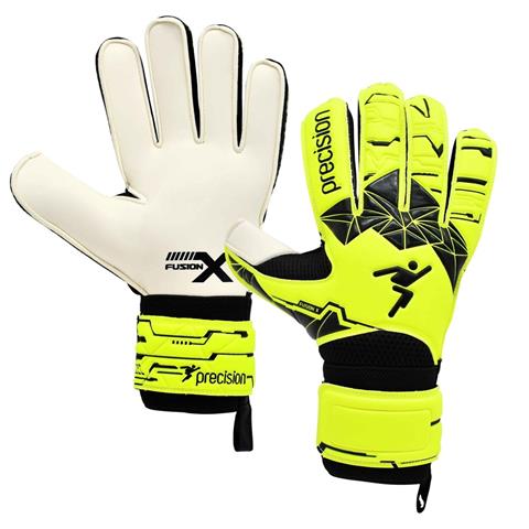 Precision Junior Fusion X Flat Cut Ess GK Gloves PRG15903