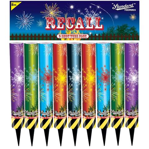 Standard Recall Shot Tubes (Pack Of 9)