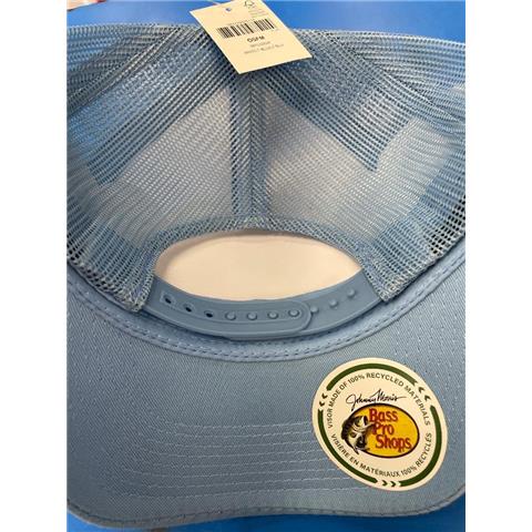 A2 Bass Pro Shops Adult Sky Blue/White Mesh Cap