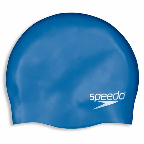 Speedo Adult Plain Moulded Silicone Cap Royal