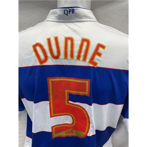 Queens Park Rangers Richard Dunne Match Worn Home Shirt 2013/14 Z106