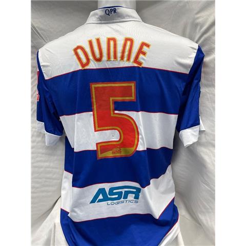 Queens Park Rangers Richard Dunne Match Worn Home Shirt 2013/14 Z106