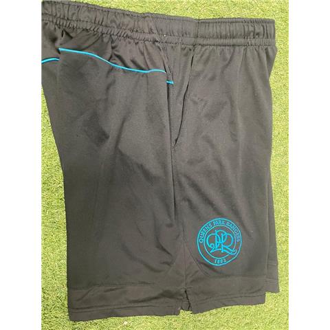 Queens Park Rangers Black/Aqua Leisure Shorts