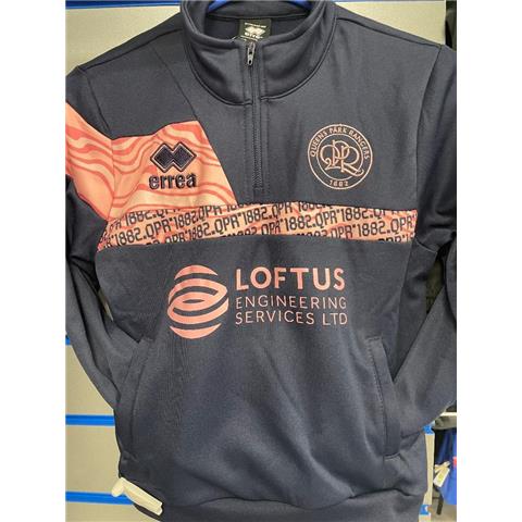 Queens Park Rangers Youth 1/4 Zip Jacket Navy/Pink 2024/25