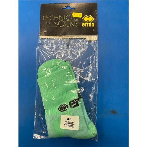 Errea X-Large Green 1/4 Training Socks